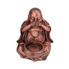 3PCS Buddha Statue Candle Holder Stand Resin Buddha Candlestick Ornament