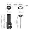MidGard Bicycle Stem Extension, Ahead Stem Adapter for 1 1/8