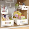 2 Pack 17IN Depth Under Sink Storage Organizer, Large 2-Tier