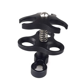 MEIKON Seafrogs Diving Essential Accessory Ball Arm Clamp Three Cut Out Hole Lighting Arm System Fixed Mount Waterproof Case Tray Attachment CP-3