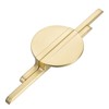 sourcing map 2 Pack Brushed Gold Cupboard Pulls, Semicircle Kitchen