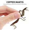 Brass Mantis Statues Gold Praying Mantis Figurines Vintage Mantis Sculpture