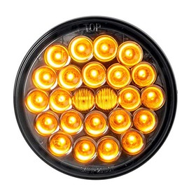 GG Grand General 78275BP 4 Inches Pearl Amber/Smoke 24 LED Sealed Light, Color Bag Pkg