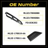 Unbranded ML3Z17B968BB Front Bumper Grille + Corner Panel Cover For