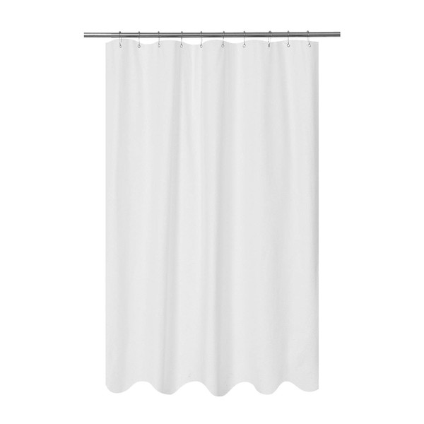 Mrs Awesome Embossed Microfiber Fabric Stall Shower Curtain Liner 54