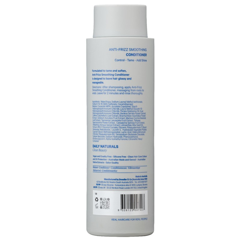 Daily Naturals Clean Beauty Anti-Frizz Smoothing Conditioner 275ml