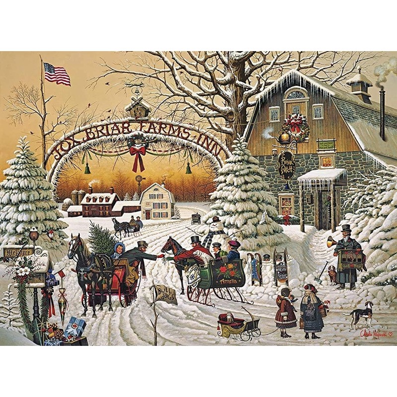 Buffalo Games – A Christmas Greeting - Charles Wysocki -