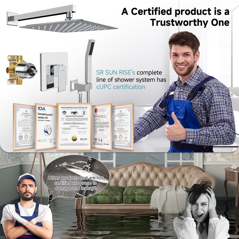 SR SUN RISE Shower Faucet Set & System - 12