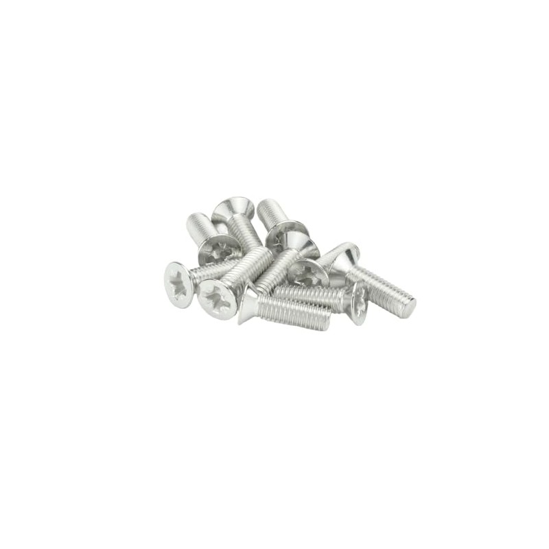 M4 (4mm x 20mm Inc Head) Pozi Countersunk Machine Screws