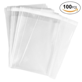 100 Pcs 3x5 2Mil Clear Flat Cello / 3"x5" Cellophane Bags Good for Candies, Cookies, Bakery Goods, Soap, Other Goodie Treats