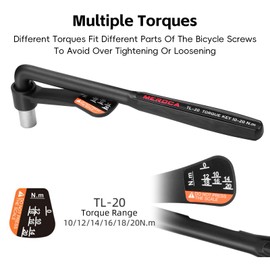 Aomiun Torque Wrench Tool Set for Bicycles, High Precision Hex Wrench, Portable Wrench with 6 Bits and Torques of Various Specifications (Tl20)