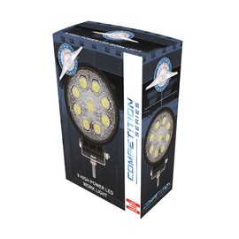 United Pacific 9 - Luz de trabajo redonda de alta potencia LED de 4-1/2 pulgadas, color negro, 36617