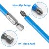 Cjueiom 10Pcs Magnetic PH2 Screwdriver Bits Set, Anti Slip Phillips