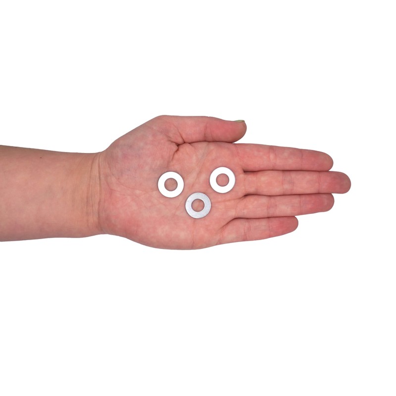 (Pack of 100) DIN 125A Washers M8 Round Metal Washers
