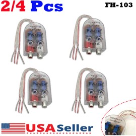 Unbranded 2/4PCS High to Low Impedance Converter 2-Channel RCA Line Out Level Car Speaker - 2 PCS