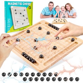 Magnetic Chess Board, Magnetic Chess Game, Portable Magnetic Stone Board, Magnetic Chess Game, Magnetic Stone Board Game, Magnetic Children's Chess Toy, Puzzle Checkers Game (2)