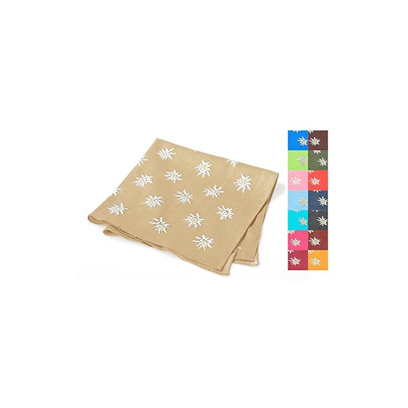 Breiter Edelweiss Traditional Cloth, 100% Cotton, 50 x 50 cm,