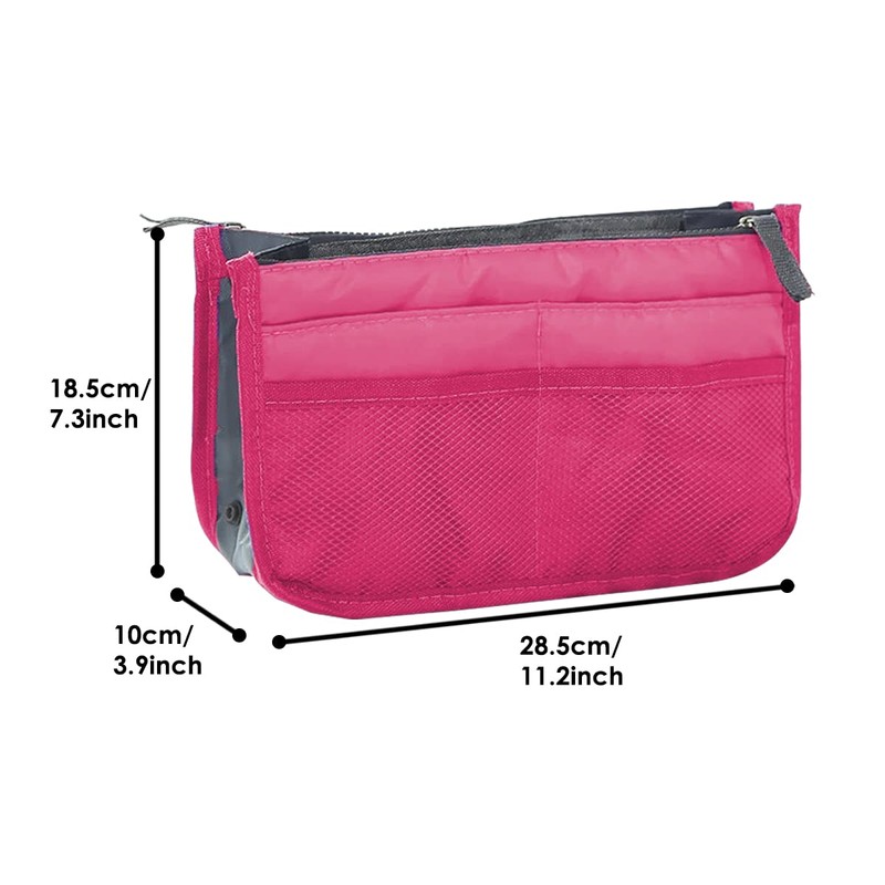 JJ PRIME - Multi-Compartment Handbag Insert | Expandable Liner Bag