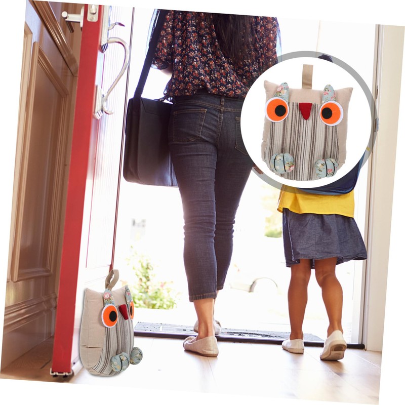 OSALADI Cute Fabric Animal Door Stopper Weighted Owl Design for