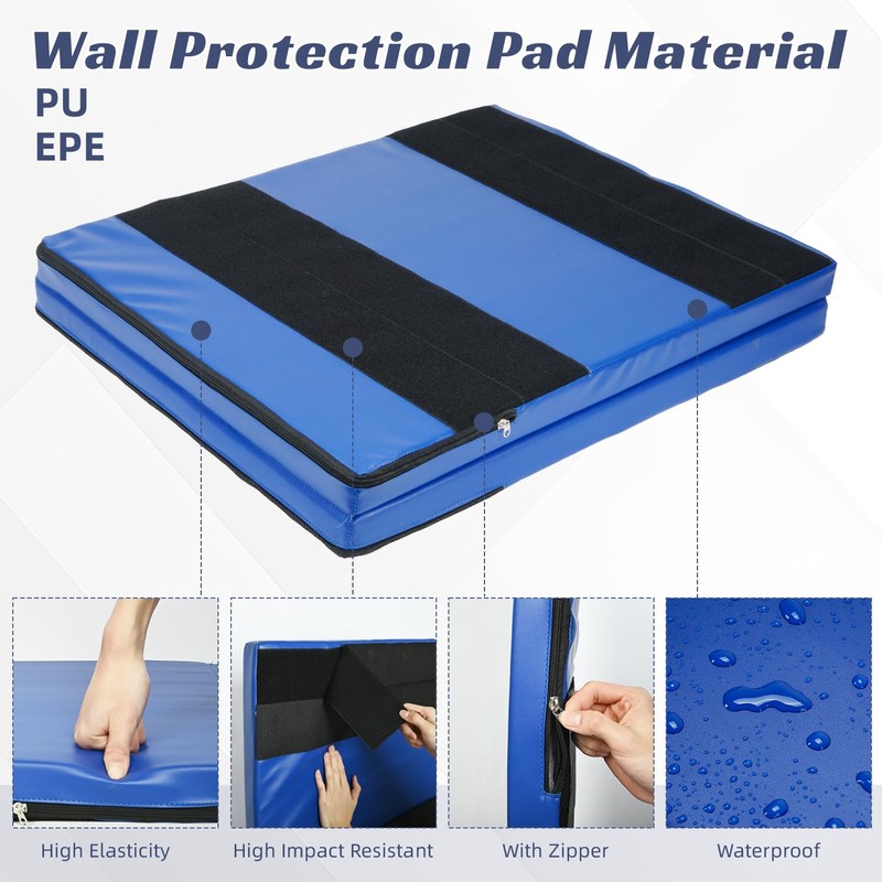 ybaymy 2" Thick Wall Padding, Wall Pads for Gym Basketball