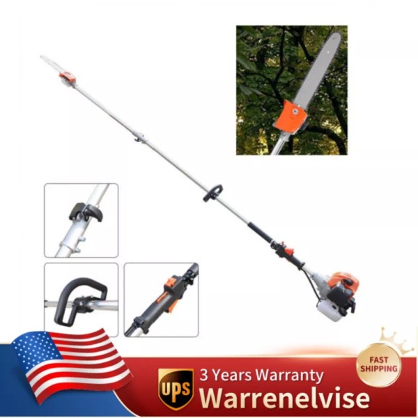 Unbranded/Generic Gas-Powered Chain Pole Saw Tree Trimmer 3-HP 2-Stroke Pole