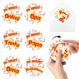 Yezirzax Schwangerschaft verkünden mit 6 Rotating puzzle, Karten Rotieren mit Umschlag, Überraschungsrätsel für Schwangerschaft Verkündung Oma Opa Papa Onkel Tante Großeltern Geschenk