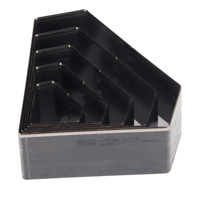 5Pcs Leather Punch Die Set Hollow Diamond Shape Cutting Mold