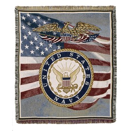 Simply Home U. S. Navy Tapestry Throw