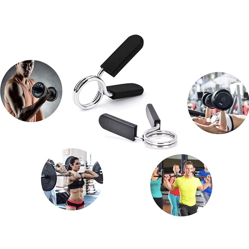 JGR SELECT Dumbbell Clamps 4 Pcs 28mm Bar Spring Clamp