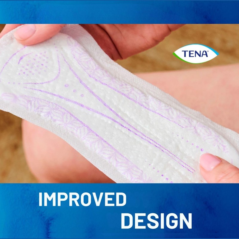 TENA Lady Slim Ultra Mini Incontinence Liners, White, Pack of