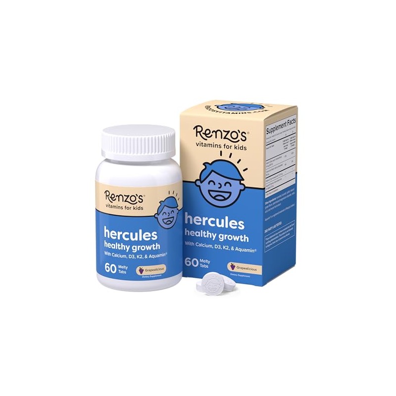 Renzo Hercules Suplemento Calcio Vitamina Disolución Vitaminas Niños Tabletas Melty