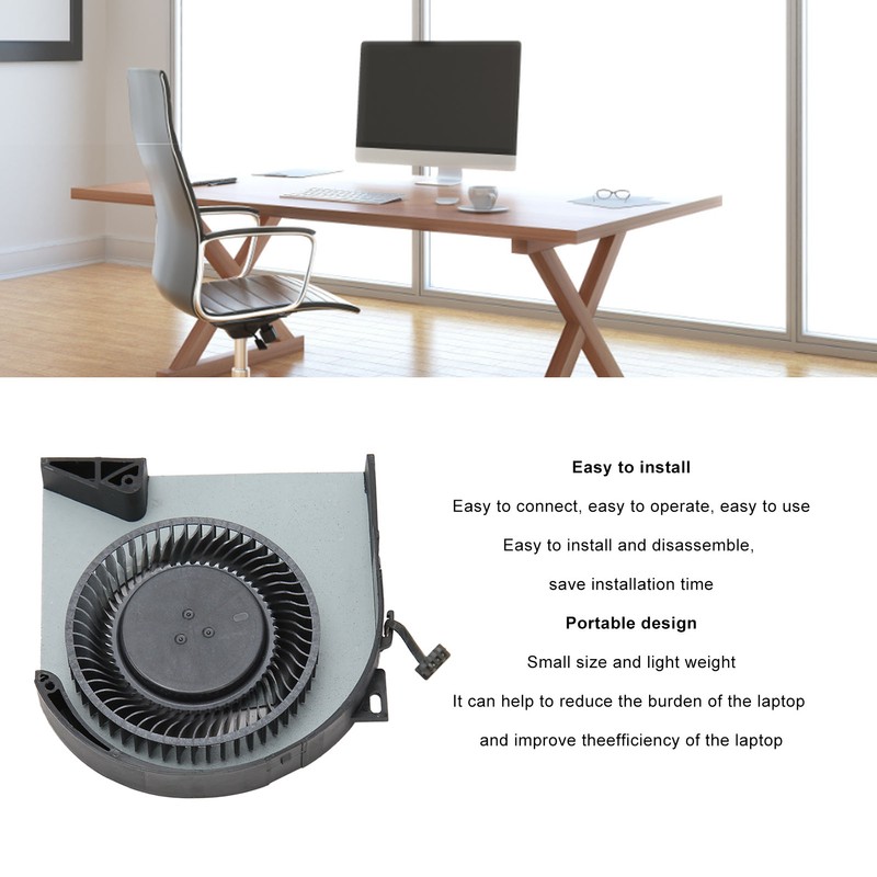 Replacement Cooling Fan 4 Pin Laptop Cooling Fan for DELL