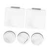 Healeved 2pcs Nail Art Palette Kit Mixing Plate Acrylic Makeup