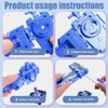 MDFULXG Bey-Blade x Launcher, Bey-Blade X Starter, Speed Starter, Blue