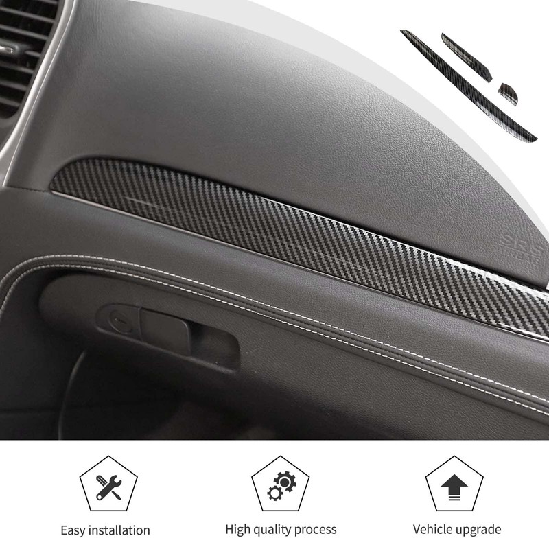 JWWY Center Console Passenger Dashboard Panel Cover Trim Fit for