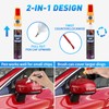 Beehero 2 Stück Auto Lackstift Schwarz Glänzend, 2-in-1 Kratzer Reparaturstift