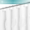 Mrs Awesome Extra-Long Fabric Shower Curtain or Liner with 9