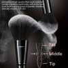 HGHDBT 47Pcs Black Makeup Brushes Set Professional Makeup Kit Multi-functional