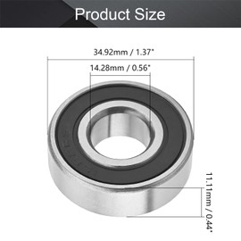 Othmro Gcr15 P0 Double Shielded Deep Groove Ball Bearing 14.288 x 34.925 x 11.112mm 1622-2RS