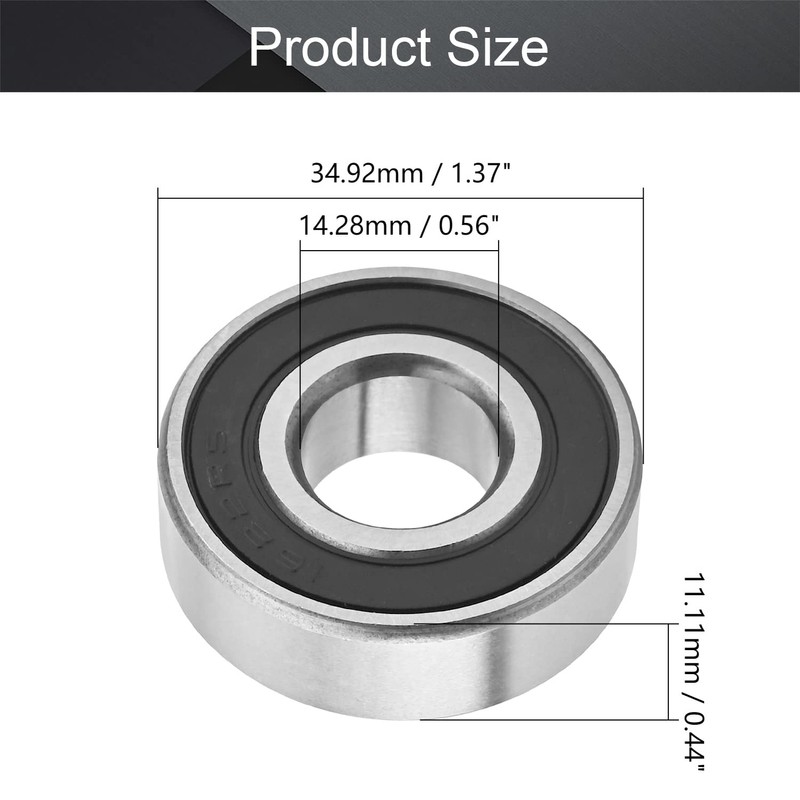 Othmro Gcr15 P0 Double Shielded Deep Groove Ball Bearing 14.288