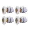 Qikuver Shower Cubicle Rollers, Pack of 4 Replacement Rollers, Shower