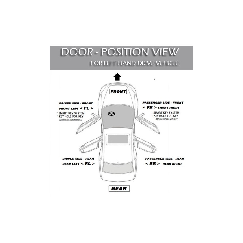 MotorKing Chrome Interior Front Left Door Pull Handle Repair Kit