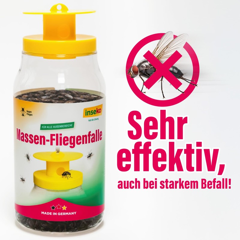 inseko Mass Fly Trap, Fly Trap with Attractant for All
