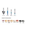 Amana Tool AMS-155 Brian Choice CNC Router Bit Starter 4-Pc