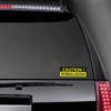 Biomar Labs® 2 x Vinyl Stickers Caution Woman Driver Lady