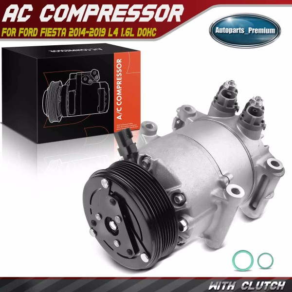 Unbranded AC Compressor with VS16 style for Ford Fiesta 2014