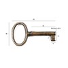 Furniture Key Antique Style Furniture Bronzed Replacement Key Blank Brass