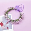 yuruyi Flower Crowns for Girls, Adjustable Floral Babysbreath Headpiecee Wedding