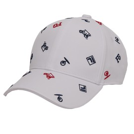 Fila Golf 744901 Men's Cap with Embroidered Flytop Pattern, WT