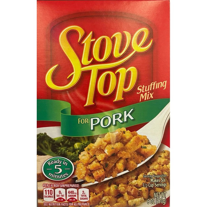 Stove Top 4x KRAFT Stove Top PORK Stuffing Mix (6